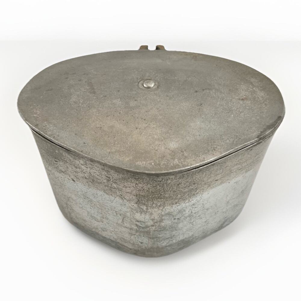 Vintage Early Century National Extra Heavy Cast Aluminum Ware Pot Lid Eau Claire